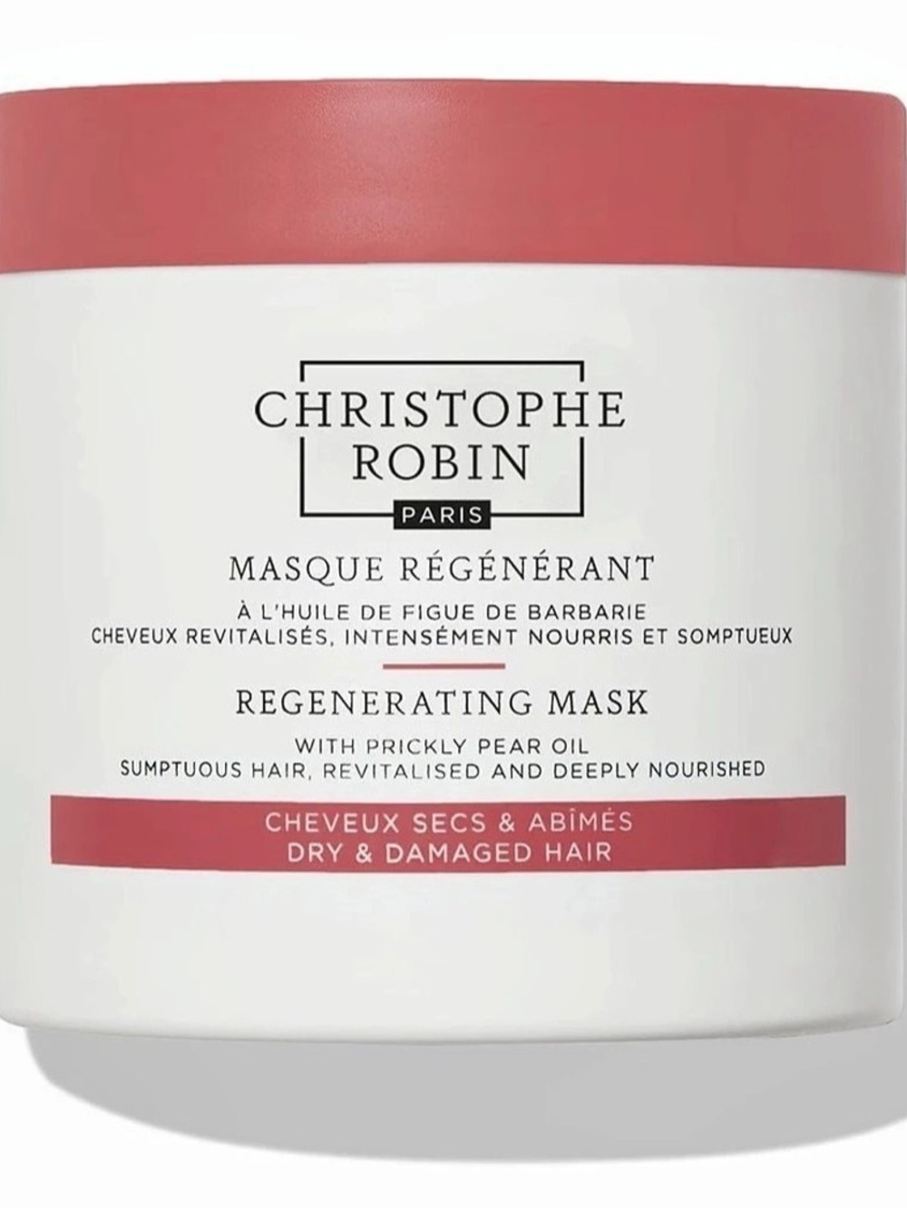 Christophe Robin Regenerating Mask with Prickly Pear Oil Hair Treatment Mask